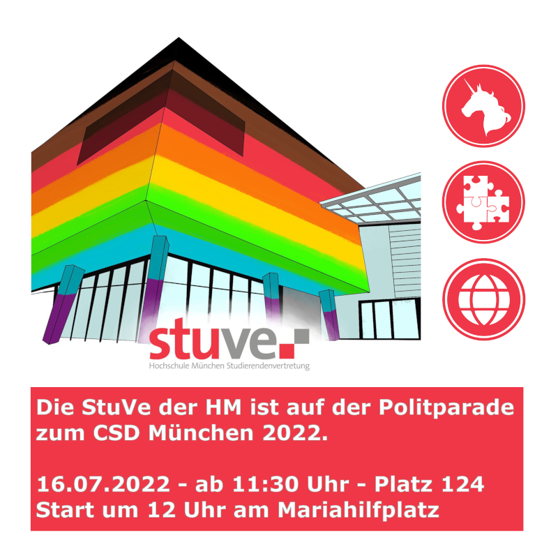 Einladung zur Politparade des CSD Münchens 2022