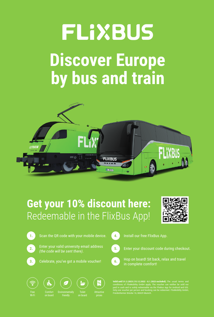 10% FlixBus-Gutscheine