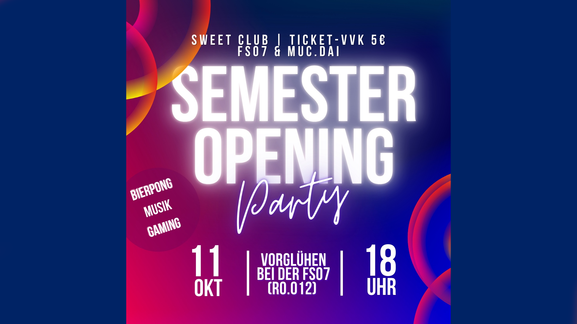 Semester Opening Feier – 11.10.2024